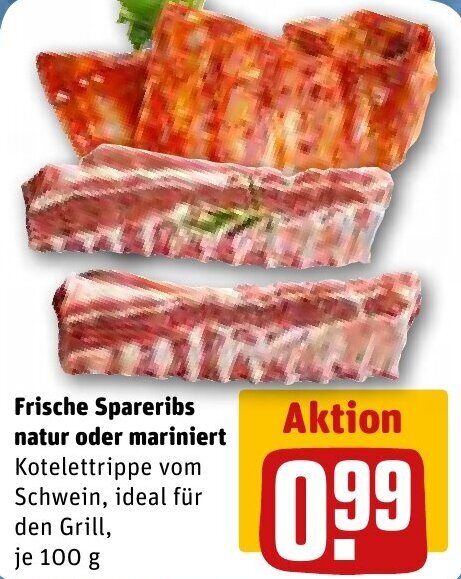 Frische Spareribs Natur Oder Mariniert 100 G Angebot Bei REWE