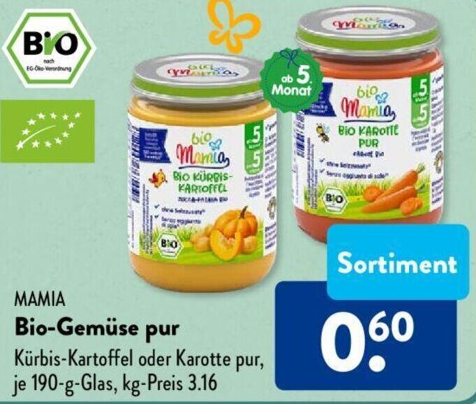 Mamia Bio Gem Se Pur G Glas Angebot Bei Aldi S D