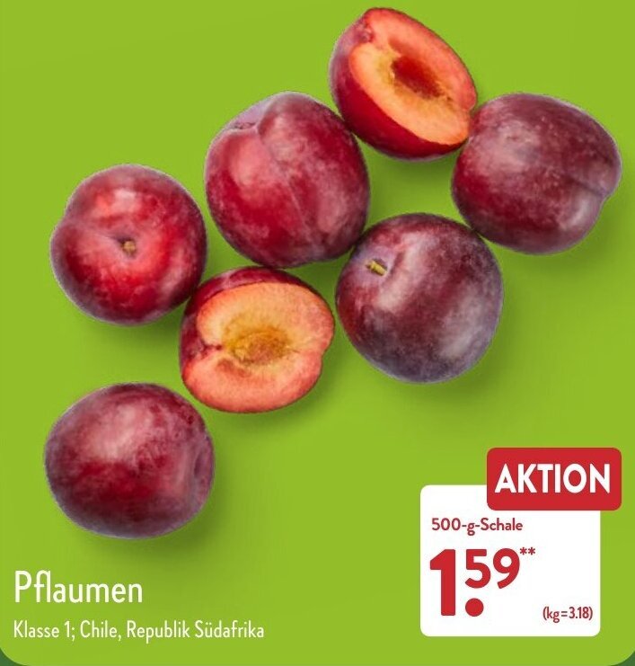 Pflaumen 500 G Schale Angebot Bei Aldi Nord