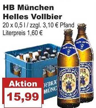 Hb münchen helles vollbier Angebot bei Bilgro