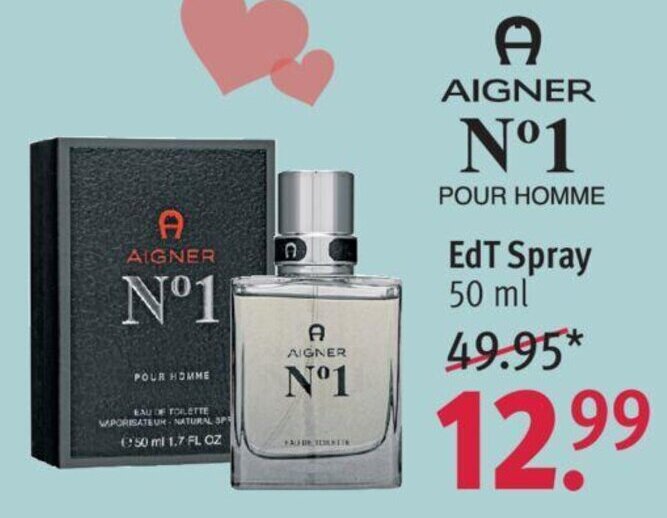 Aigner No 1 Pour Homme EdT Spray 50 Ml Angebot Bei Rossmann