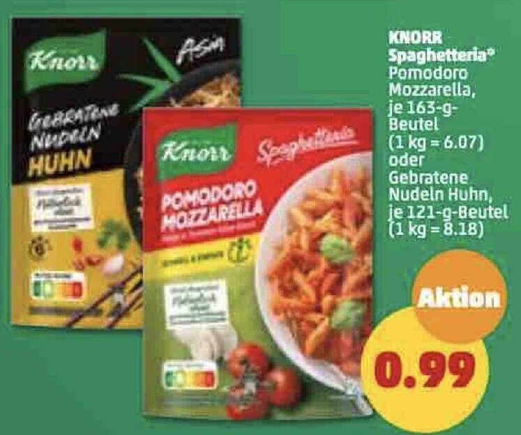 Knorr Spaghetteria G Beutel Angebot Bei Penny