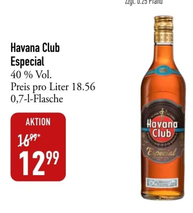 Havana Club Especial Rum Ml Angebot Bei Galeria Markthalle