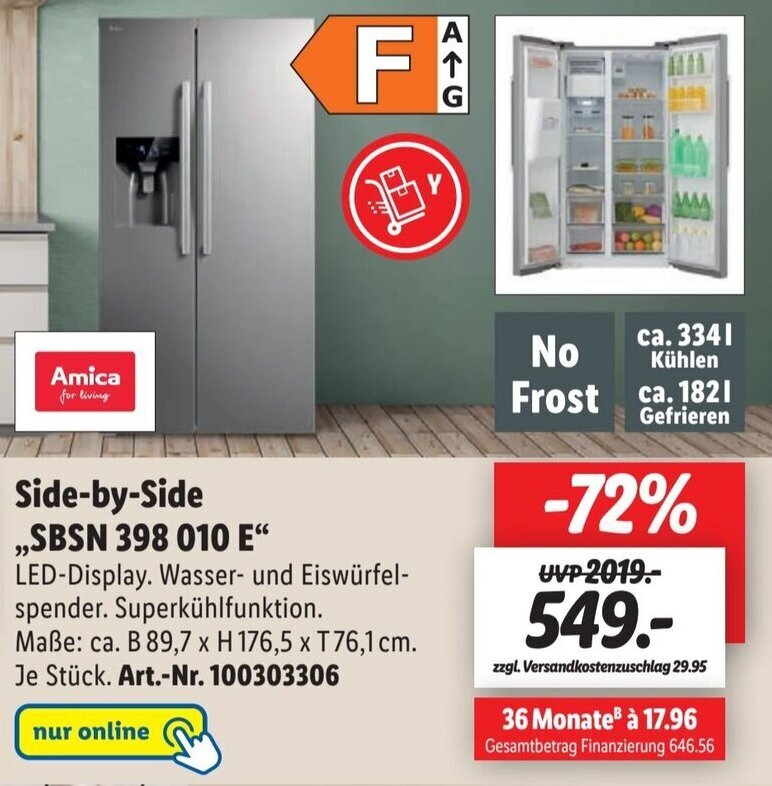 Side By Side SBSN 398 010 E Angebot Bei Lidl