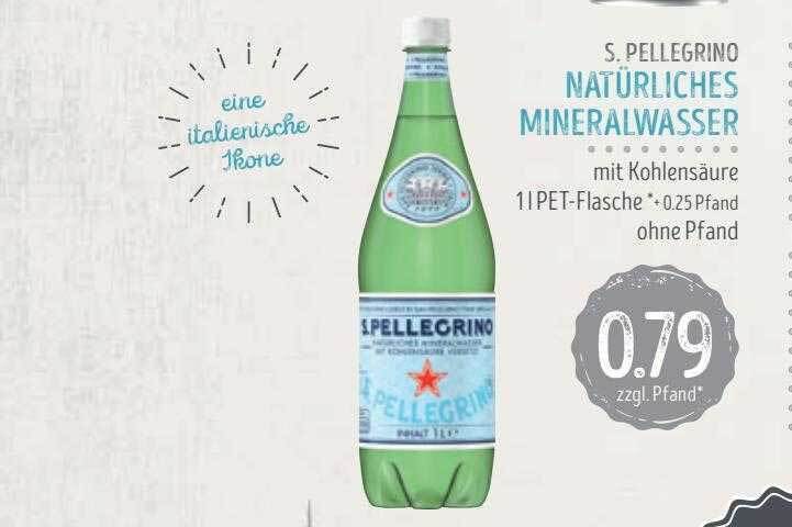 S Pellegrino Nat Rliches Mineralwasser Angebot Bei Edeka Struve