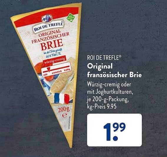 Roi de trefle original französischer brie Angebot bei Aldi Süd