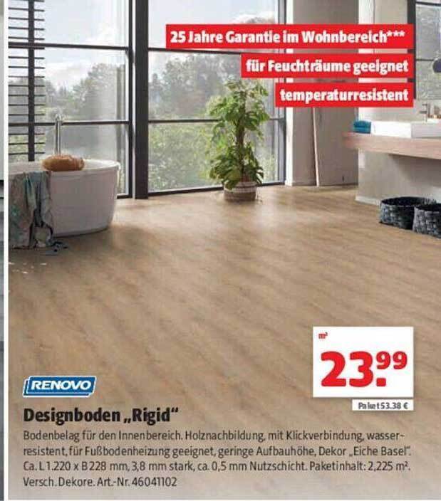 Renovo Designboden Rigid Angebot Bei Floraland