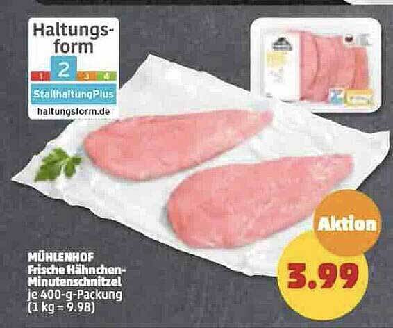 M Hlenhof Frische H Hnchen Minutenschnitzel Angebot Bei Penny