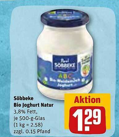 S Bbeke Bio Joghurt Natur Angebot Bei Rewe