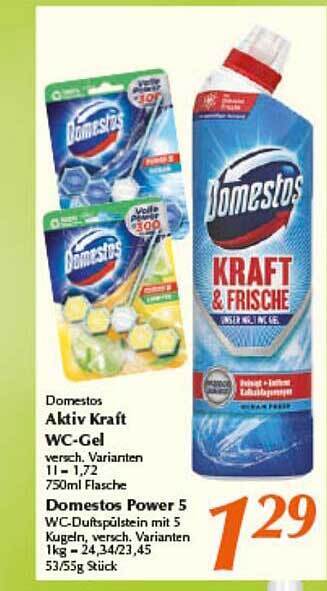 Domestos Aktiv Kraft Wc Gel Angebot Bei Inkoop