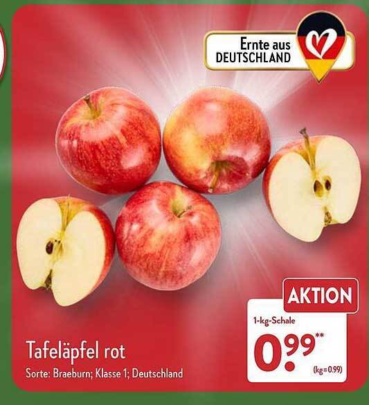 Tafel Pfel Rot Angebot Bei Aldi Nord