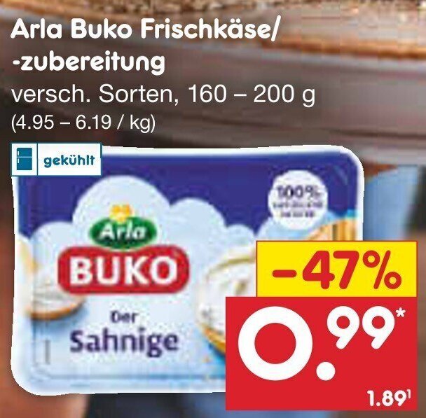 Arla Buko Frischk Se Zubereitung G Angebot Bei Netto Marken