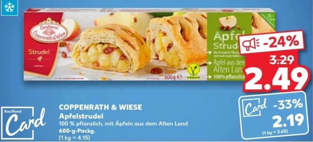 Coppenrath Wiese Apfelstrudel G Packg Angebot Bei Kaufland