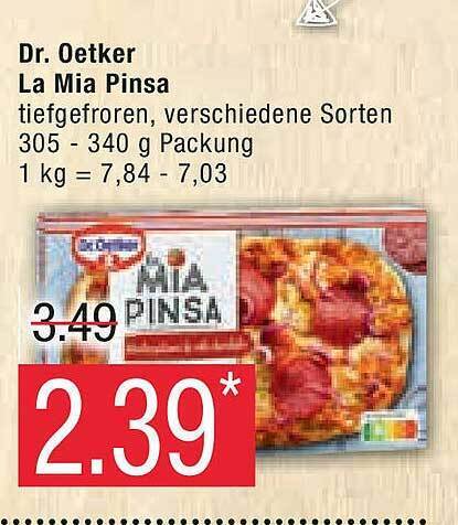 Dr Oetker La Mia Pinsa Angebot Bei Marktkauf