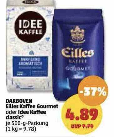 Darboven Eilles Kaffee Gourmet Oder Idee Kaffee Classic Angebot Bei PENNY