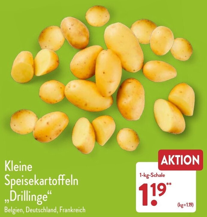 Kleine Speisekartoffeln Drillinge Kg Schale Angebot Bei Aldi Nord