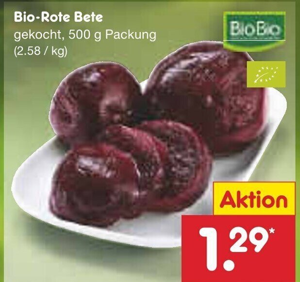 Biobio Bio Rote Bete G Angebot Bei Netto Marken Discount