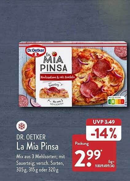 Dr Oetker La Mia Pinsa Angebot Bei Aldi Nord