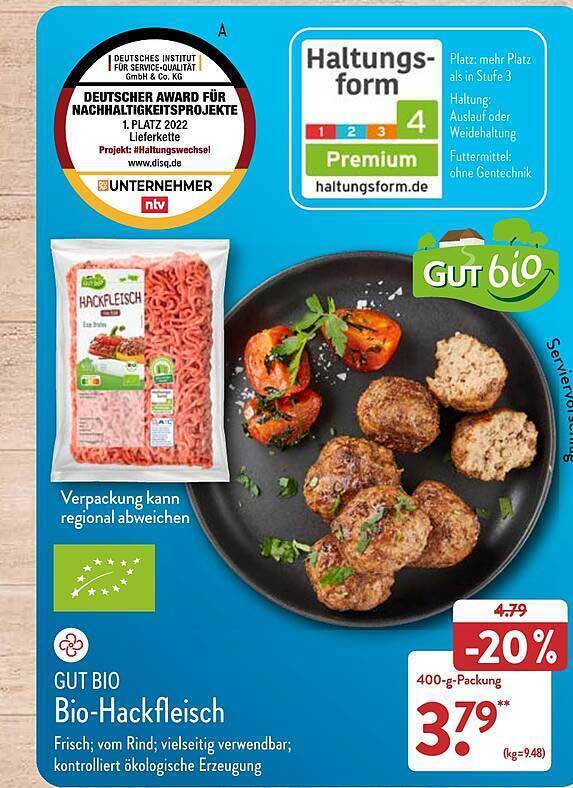 Gut Bio Bio Hackfleisch Angebot Bei Aldi Nord