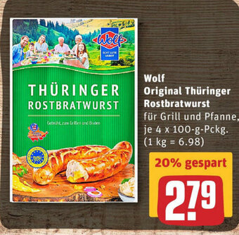 Wolf Original Th Ringer Rostbratwurst X G Angebot Bei Rewe