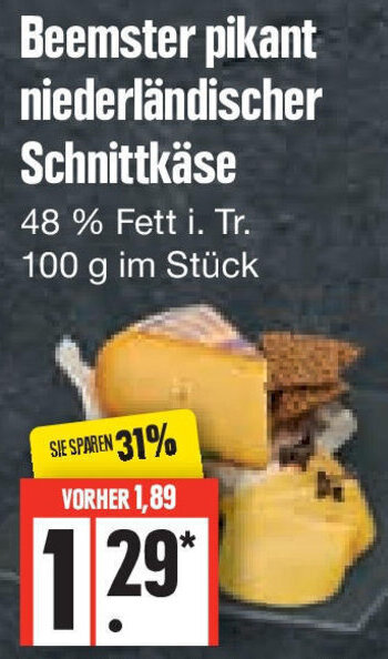 Beemster Pikant Niederl Ndischer Schnittk Se G Angebot Bei Edeka