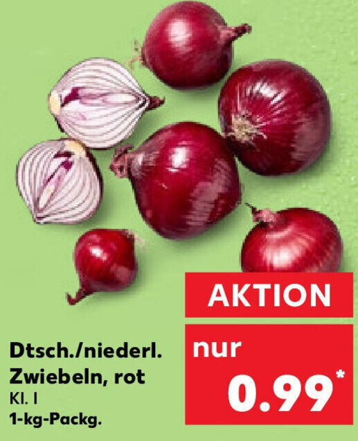 Dtsch Niederl Zwiebeln Rot 1 Kg Packg Angebot Bei Kaufland