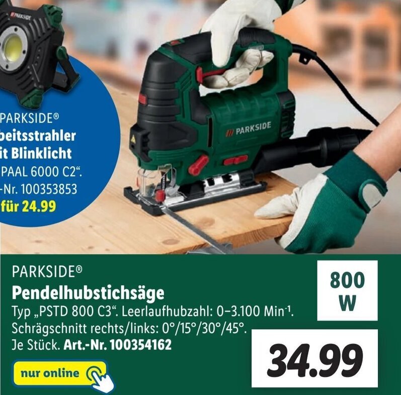 Parkside Pendelhubstichs Ge Pstd C Angebot Bei Lidl