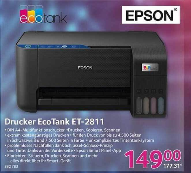 Epson Drucker Ecotank Et Angebot Bei Selgros