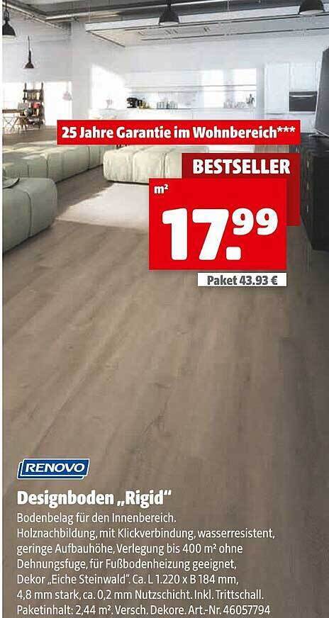 Renovo Designboden Rigid Angebot Bei Hagebau