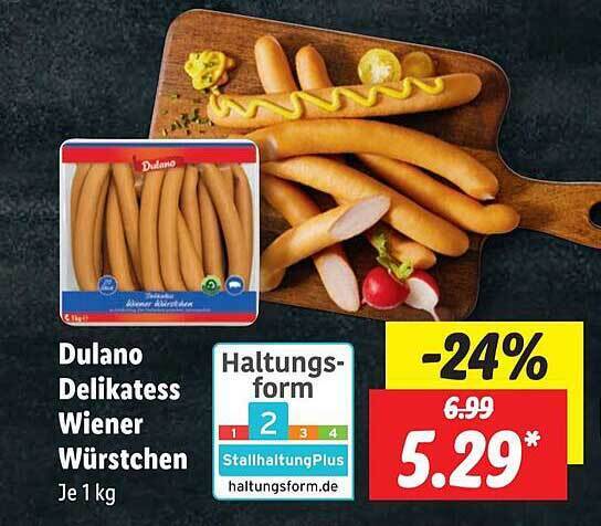 Dulano Delikatess Wiener W Rstchen Angebot Bei Lidl