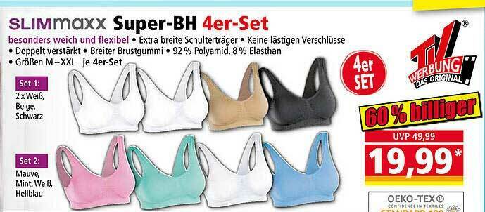 Slimmaxx Super Bh Er Set Angebot Bei Norma