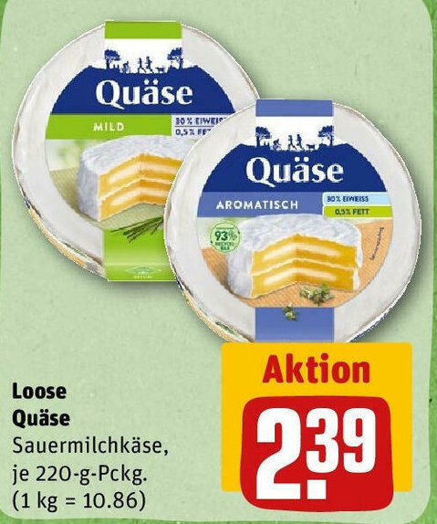 Loose Qu Se Sauermilchk Se G Pckg Angebot Bei Rewe