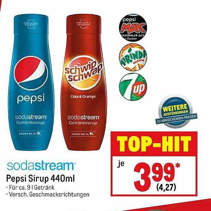 Sodastream Pepsi Sirup Angebot Bei METRO