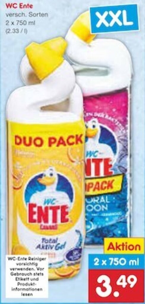 Wc Ente X Ml Angebot Bei Netto Marken Discount