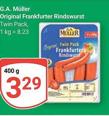 G A M Ller Original Frankfurter Rindswurst Angebot Bei Globus