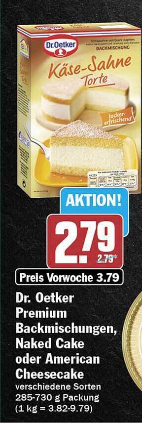 Dr Oketker Premium Backmischung Naked Cake Oder American Cheesecake