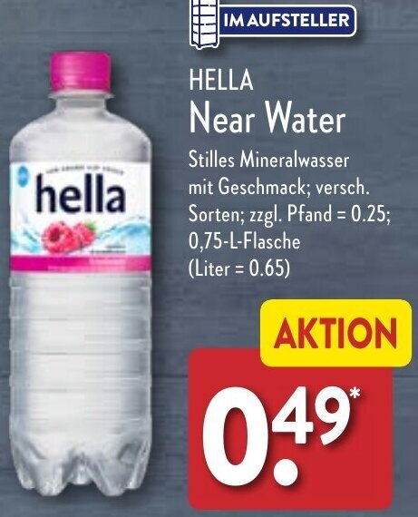 Hella Near Water 0 75 L Flasche Angebot Bei Aldi Nord