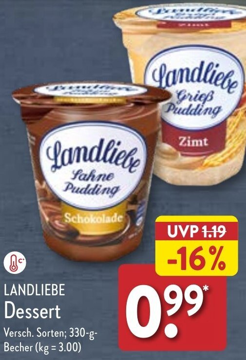 Landliebe Dessert 330 G Becher Angebot Bei Aldi Nord