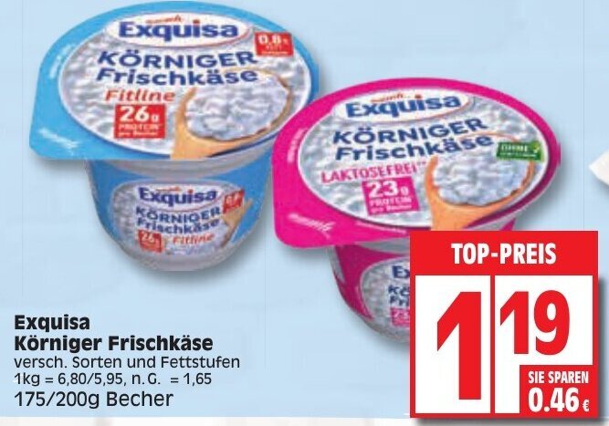 Exquisa K Rniger Frischk Se G Becher Angebot Bei Edeka