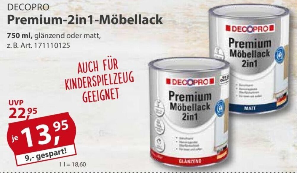 Decopro Premium In M Bellack Ml Angebot Bei Sonderpreis Baumarkt