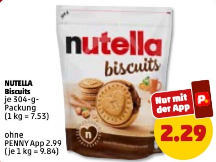 Nutella Biscuits 304 G Packung Angebot Bei PENNY