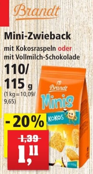 Brandt Mini Zwieback 110 115 G Angebot Bei Thomas Philipps