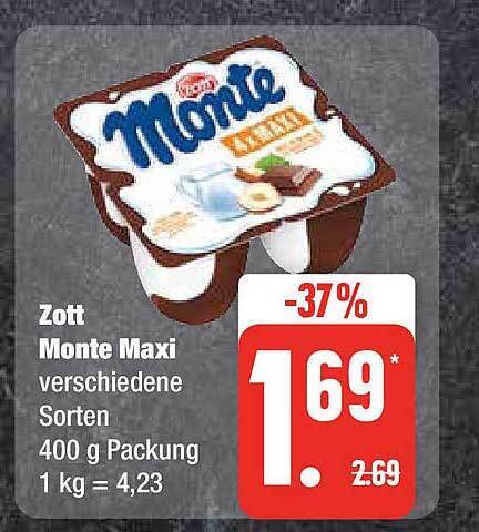 Zott Monte Maxi Angebot Bei Edeka