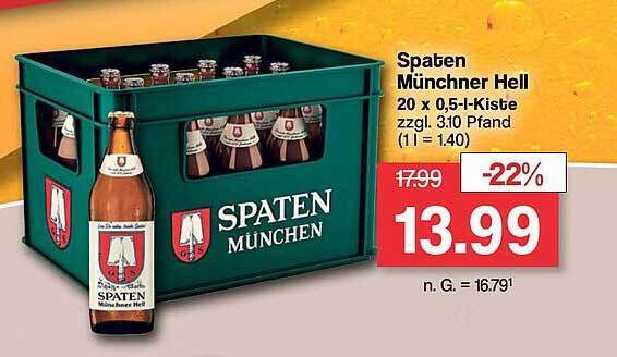 Spaten münchner hell Angebot bei Famila Nord West