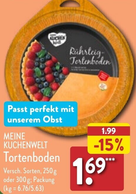 Meine Kuchenwelt Tortenboden G Oder G Angebot Bei Aldi Nord