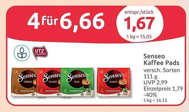 Senseo Kaffee Pads Angebot Bei Budni