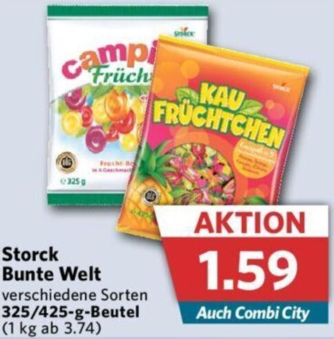 Storck Bunte Welt 325 425 G Beutel Angebot Bei Combi