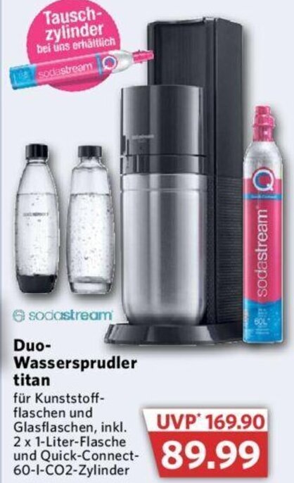 Sodastream Duo Wassersprudler Titan Angebot Bei Combi