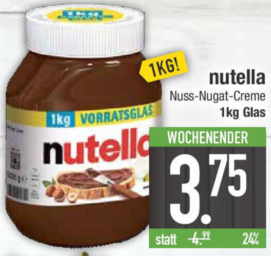 Nutella Nuss Nugat Creme Kg Glas Angebot Bei E Center