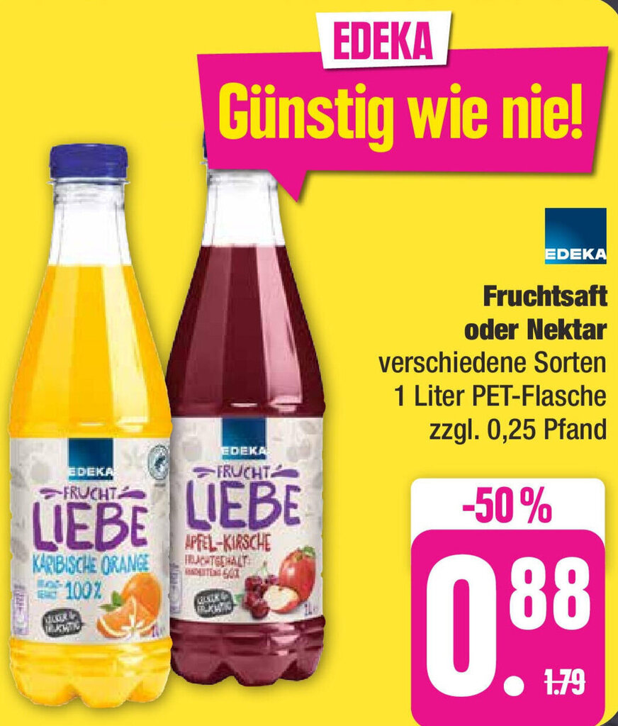 Edeka Fruchtsaft Oder Nektar Liter Angebot Bei Edeka